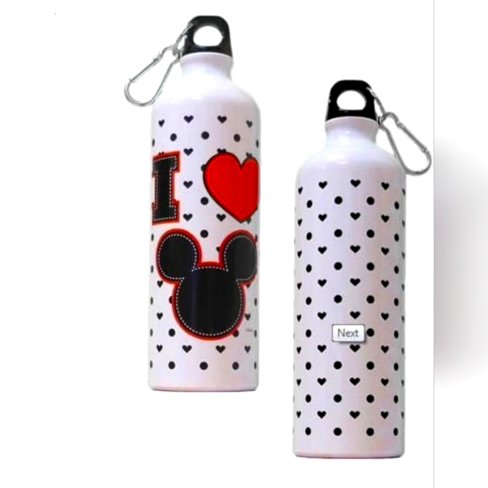 Disney Mickey Heart Aluminum Water Bottle